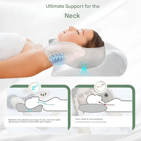 Nackenkissen Nackenstützkissen für Optimalen Komfort und Unterstützung im Schlaf 2