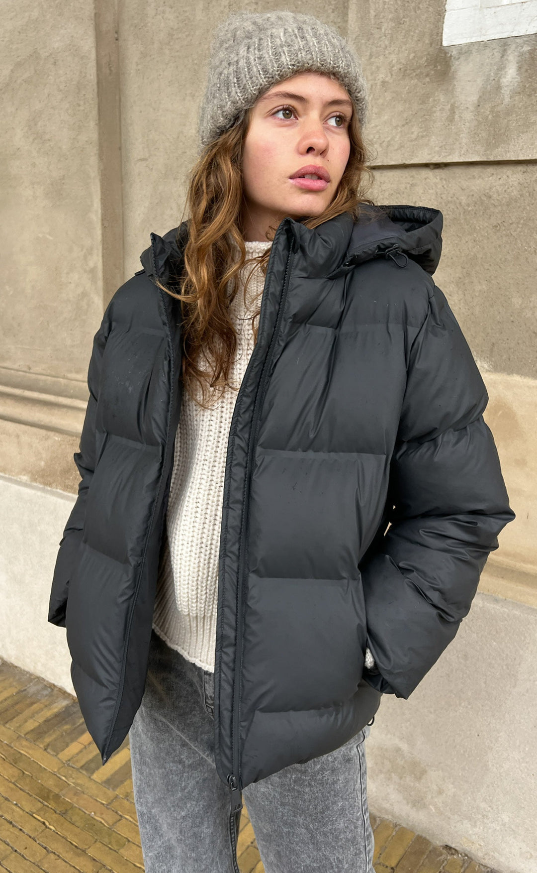 Damen Winterjacke Warm Funktional Polyester-Mischung-1