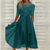 Damen Midi Kleid Elegantes Design Leichtes Material für Hochzeitsgast und Sommerveranstaltungen-1