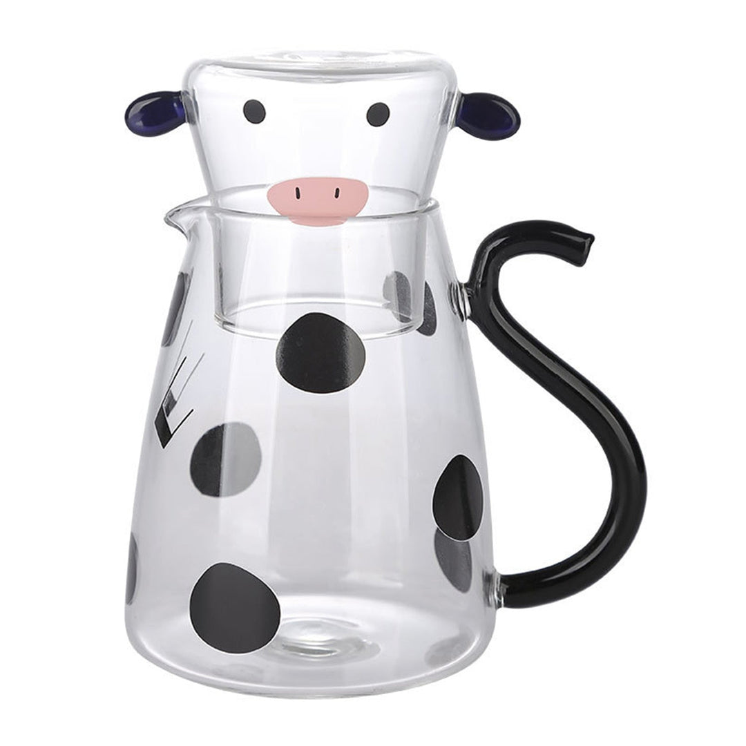 Niedliches Glaskrug-Set mit Tasse für kalte Getränke 0
