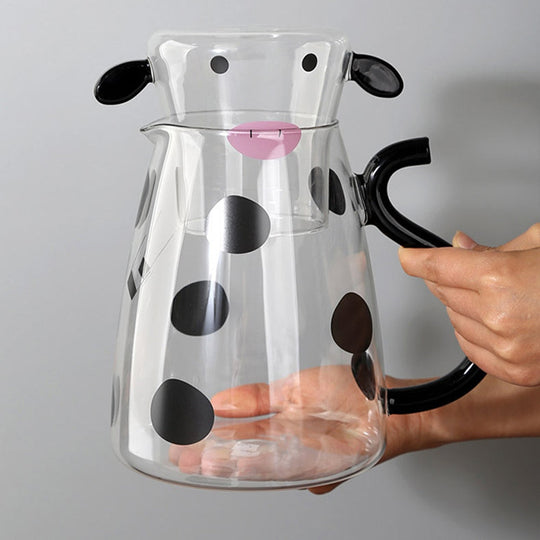 Niedliches Glaskrug-Set mit Tasse für kalte Getränke 1
