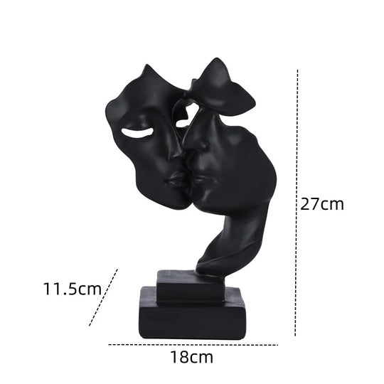 Nordic Maske Abstrakte Statue für Home Dekoration 6