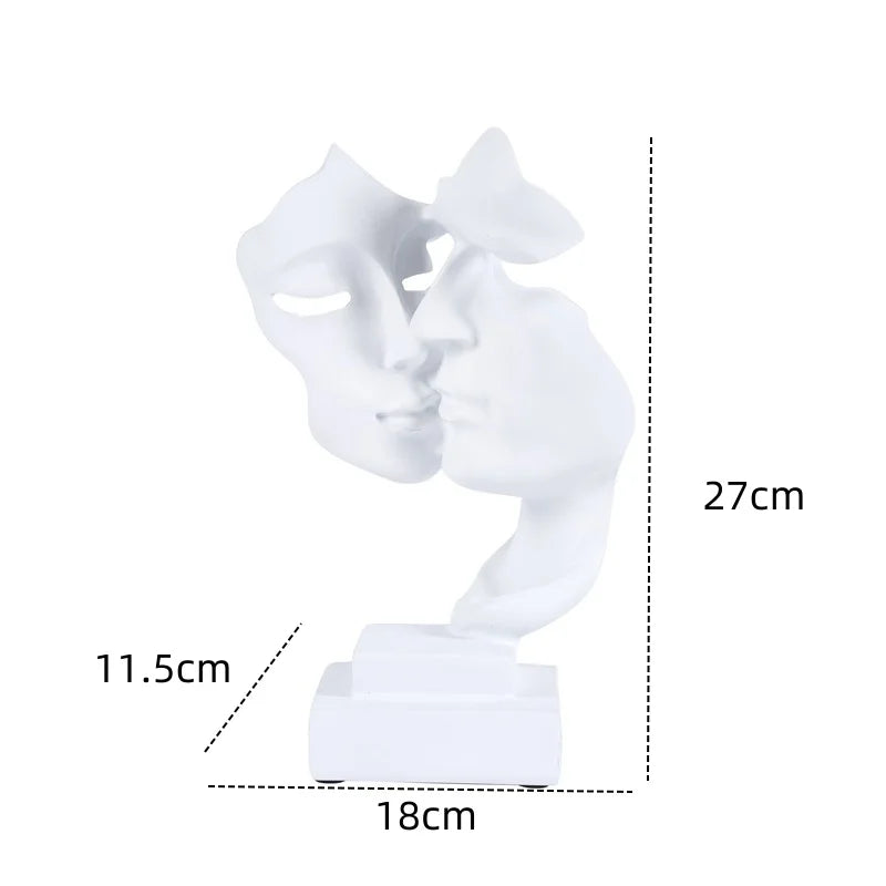 Nordic Maske Abstrakte Statue für Home Dekoration 8