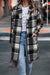 Variant image for Damen Winter Mantel Karomuster Lockere Passform 100% Wolle-8