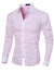 Herrenhemd Langarm Kontrastdesign Baumwollmischung Casual