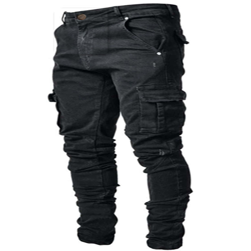 Herren Cargohosen Slim-Fit Baumwollmischung - Modernes Design mit Praktischen Taschen