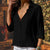 Variant image for Damen Bluse Satin Elegant Femininer Schnitt Für Festliche Anlässe Weiße Bluse-15