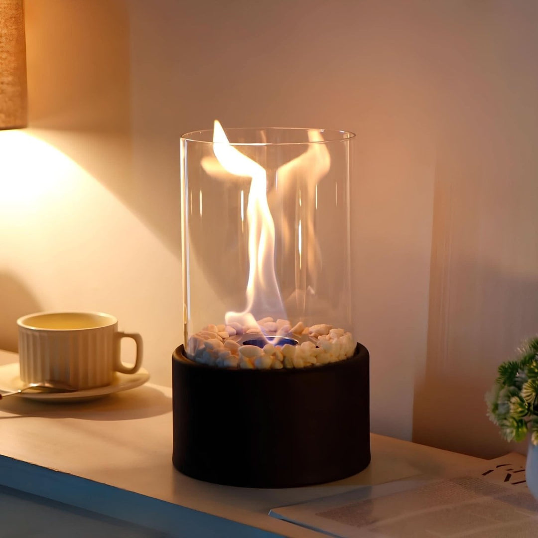 Öllampe Glas für Innen und Außen mit Stilvollem Design und Rußfreier Flamme 3