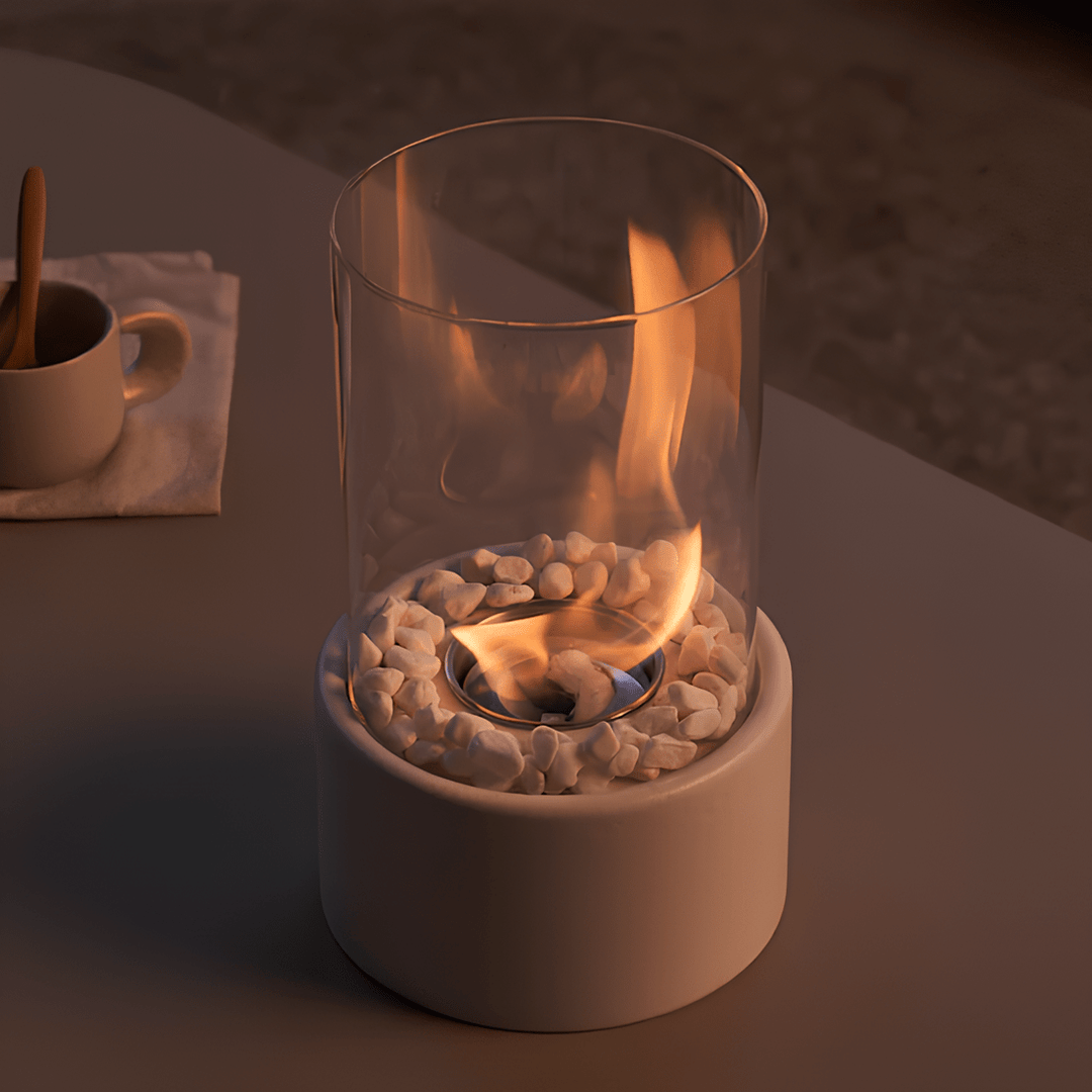 Öllampe Glas für Innen und Außen mit Stilvollem Design und Rußfreier Flamme 6