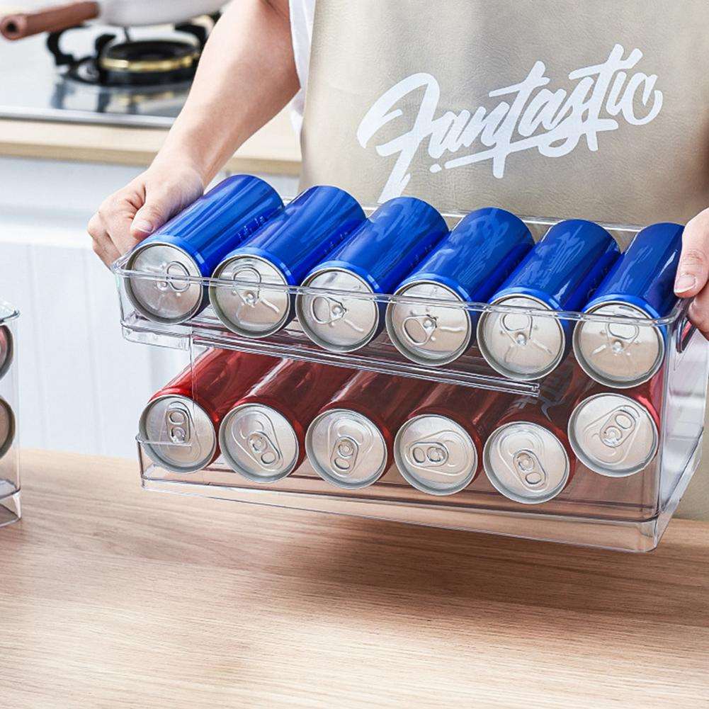 Organizer für Getränkedosen 2-stufig für Kühlschrank und Speisekammer 1