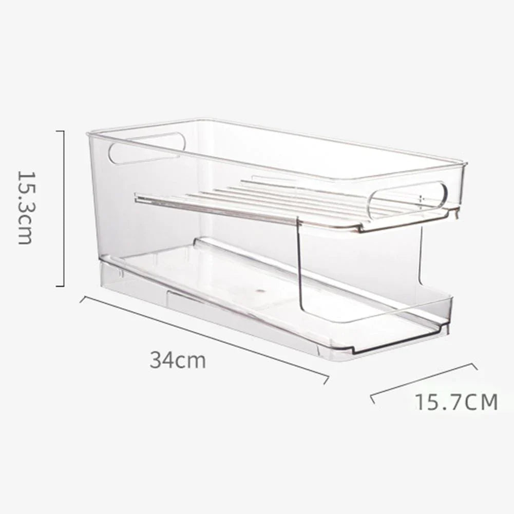 Organizer für Getränkedosen 2-stufig für Kühlschrank und Speisekammer 6