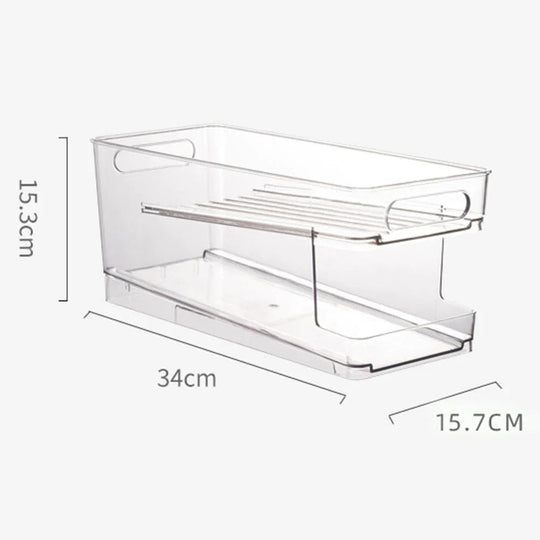 Organizer für Getränkedosen 2-stufig für Kühlschrank und Speisekammer 6