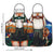 Paare Trachten-Schürzen Set Dirndl und Lederhosen Design Hochwertiger Stoff 4