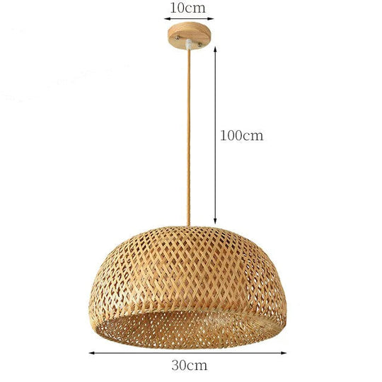 Pendelleuchte Rattan Stilvoll für Wohn- und Schlafzimmer 10