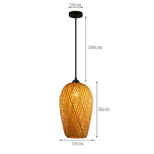 Pendelleuchte Rattan Stilvoll für Wohn- und Schlafzimmer 11
