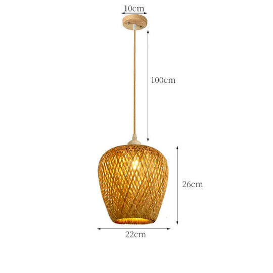 Pendelleuchte Rattan Stilvoll für Wohn- und Schlafzimmer 12