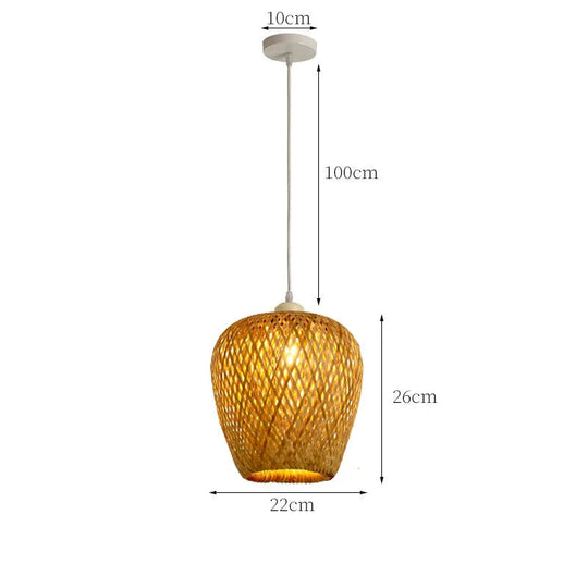 Pendelleuchte Rattan Stilvoll für Wohn- und Schlafzimmer 13