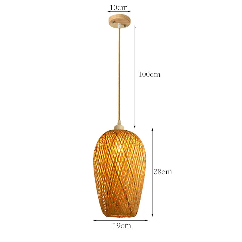 Pendelleuchte Rattan Stilvoll für Wohn- und Schlafzimmer 14