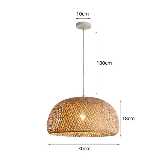 Pendelleuchte Rattan Stilvoll für Wohn- und Schlafzimmer 16