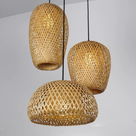 Pendelleuchte Rattan Stilvoll für Wohn- und Schlafzimmer 2