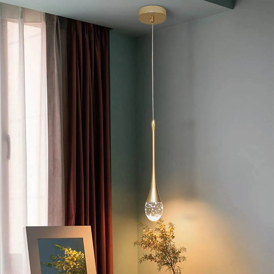 Pendelleuchte Tropfenform für Esszimmer und Wohnzimmer, Hängelampe mit Warmweißem Licht 0