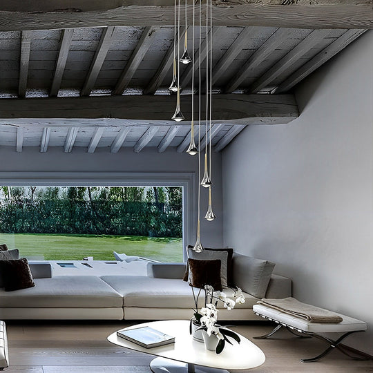 Pendelleuchte Wassertropfenform für Esszimmer und Wohnzimmer Hängelampe Moderne Hängeleuchte 2