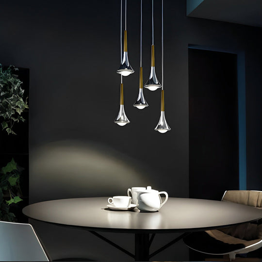 Pendelleuchte Wassertropfenform für Esszimmer und Wohnzimmer Hängelampe Moderne Hängeleuchte 4