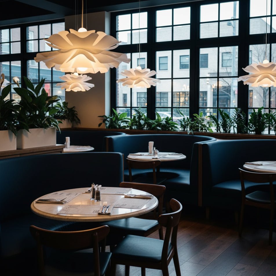 Pendelleuchte für Esszimmer und Wohnzimmer im Lotusdesign 6