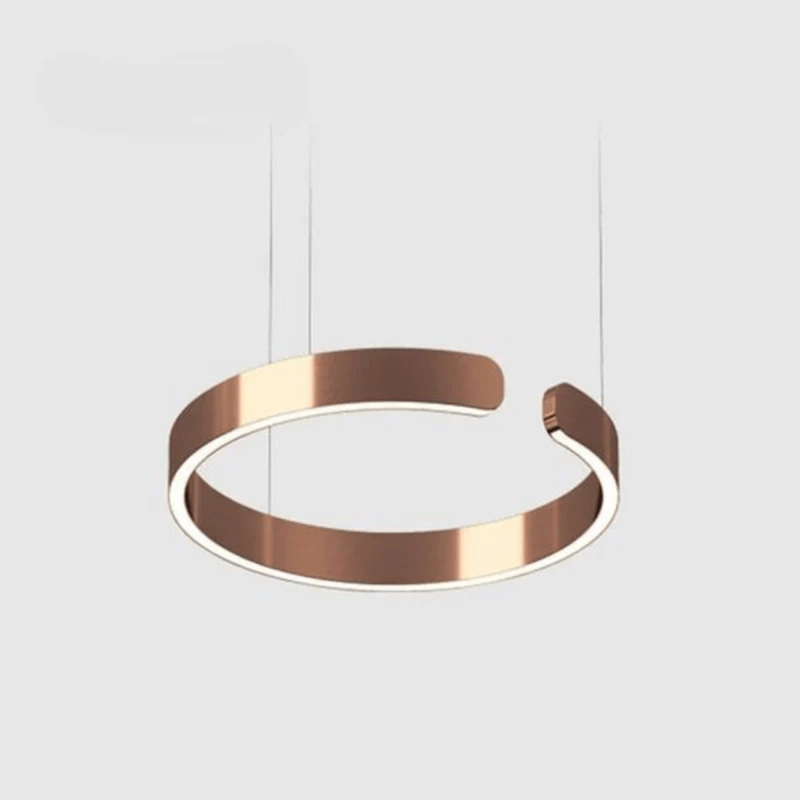 Pendelleuchte im Kreisdesign für Esszimmer und Wohnzimmer, Dimmbar, Höhenverstellbar, Energieeffiziente LED Hängelampe 4