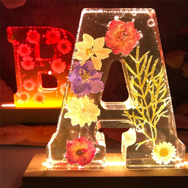 Personalisiertes Nachtlicht Kinder Mit Getrockneten Blumen Für Jeden Anlass 0
