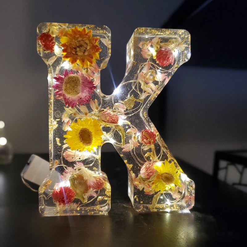 Personalisiertes Nachtlicht Kinder Mit Getrockneten Blumen Für Jeden Anlass 8