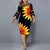 Plus Size Sonnenblumen Print Freizeitkleid