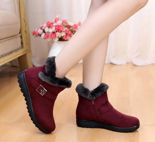 Plüsch-Schneestiefel Für Frauen