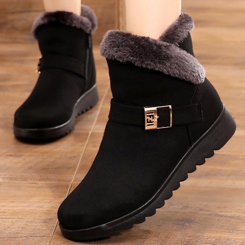 Plüsch-Schneestiefel Für Frauen