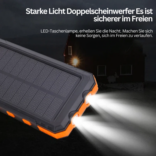 Powerbank 20000mAh Solar Mit Taschenlampe Für Unterwegs 4