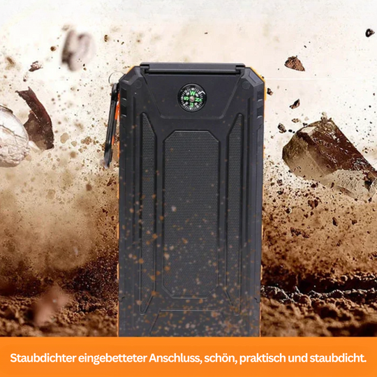 Powerbank 20000mAh Solar Mit Taschenlampe Für Unterwegs 6