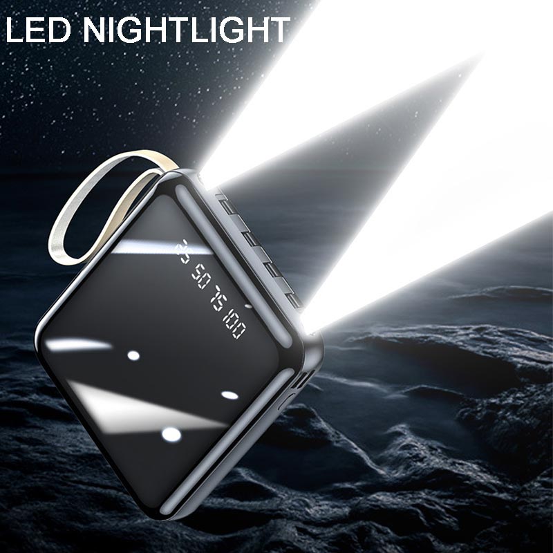Powerbank mit 20.000 mAh und integrierten Kabeln 3