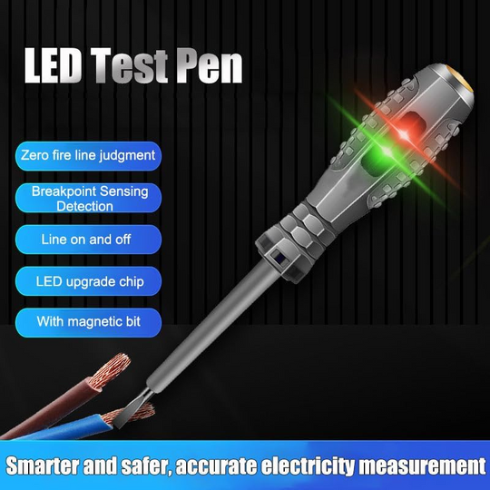 Präzisionsschraubendreher mit Teststift für Elektriker und Handwerker 2