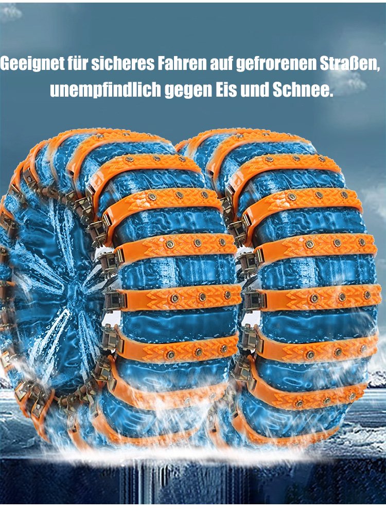 Reifenkette für Autos Rutschfest für Schnee und Eis 2
