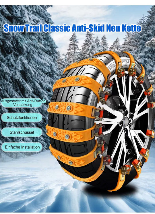 Reifenkette für Autos Rutschfest für Schnee und Eis 5