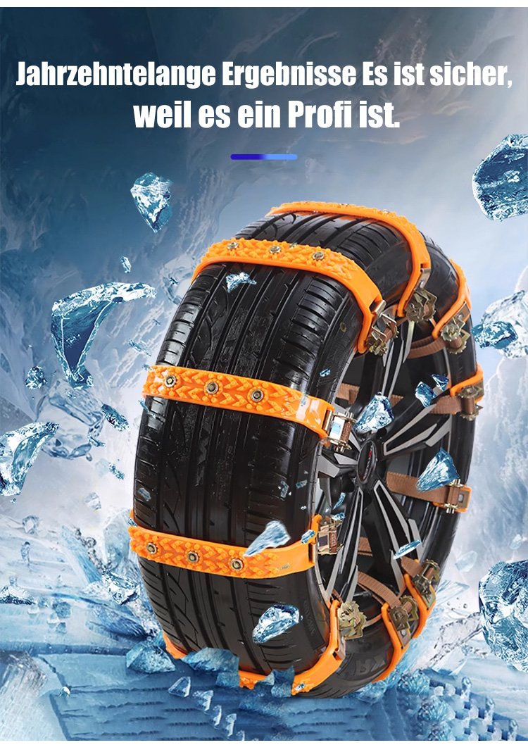 Reifenkette für Autos Rutschfest für Schnee und Eis 6