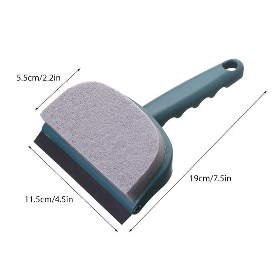 Reinigungsbürste für Glas und Spiegel 2-in-1 mit Kompaktgriff 8
