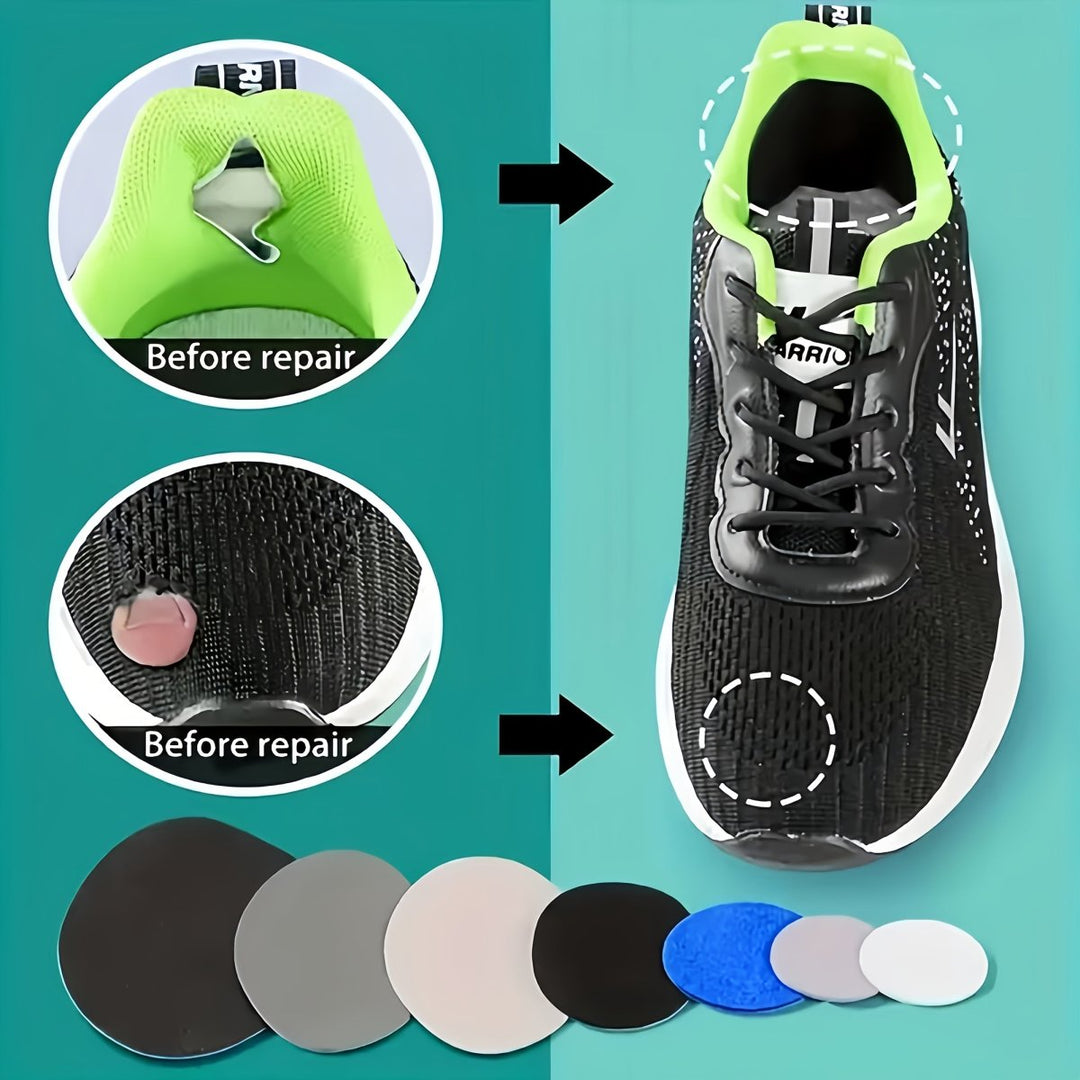 Reparaturflicken für Schuhe und Absätze Selbstklebend Set für Alltagsschuhe und Turnschuhe 5
