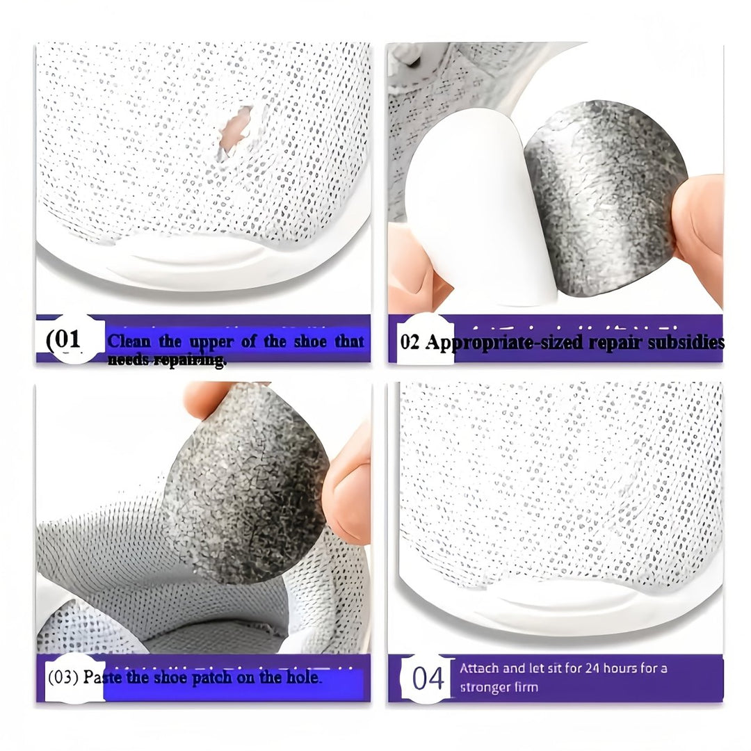 Reparaturflicken für Schuhe und Absätze Selbstklebend Set für Alltagsschuhe und Turnschuhe 7