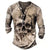 Retro Totenkopf Langarm-T-Shirts