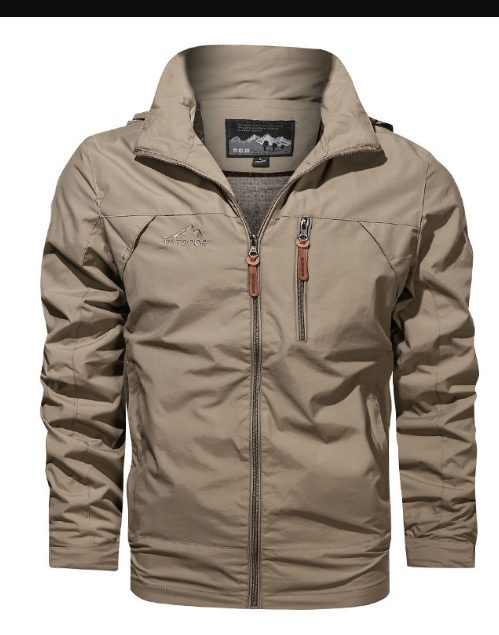 Variant image for Herren Regenjacke mit Kapuze wasserdicht und winddicht-19