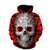 Roter Hoodie Mit Totenkopf