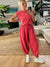Variant image for Damen Jumpsuit Lässig mit Kordelzug und Offenem Rücken aus Polyester-29