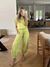 Damen Jumpsuit Lässig mit Kordelzug und Offenem Rücken aus Polyester-1
