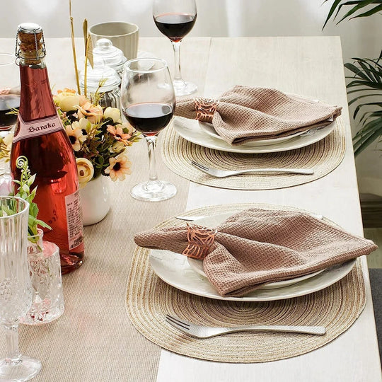 Rustikale Tischsets im Boho-Stil für den Esstisch 2